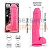 Big Fuk Dildo con testiculos y sopapa de 28 centimetros